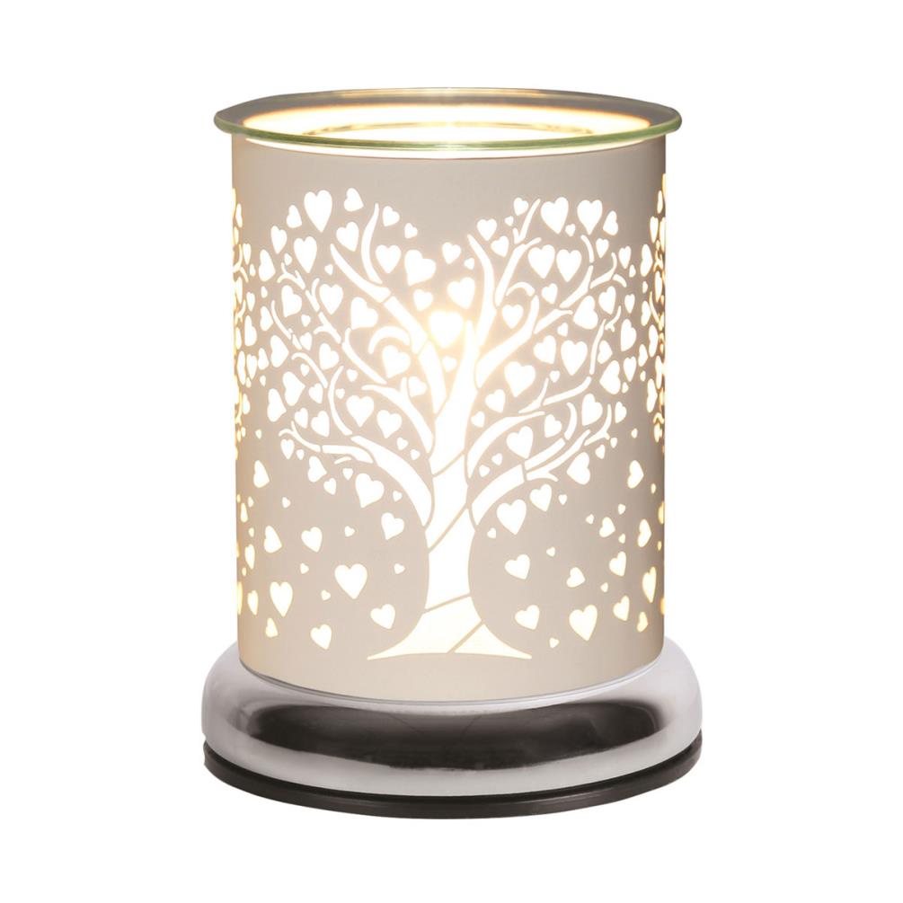 Aroma White Heart Tree Touch Electric Wax Melt Warmer £21.59